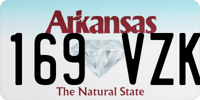 AR license plate 169VZK