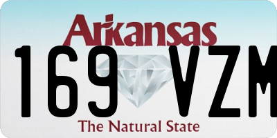 AR license plate 169VZM