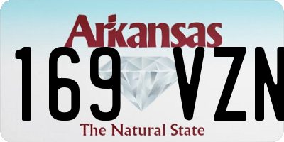 AR license plate 169VZN