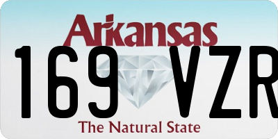 AR license plate 169VZR