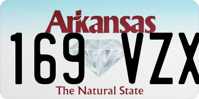AR license plate 169VZX