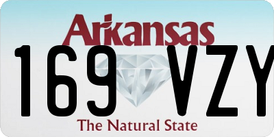 AR license plate 169VZY