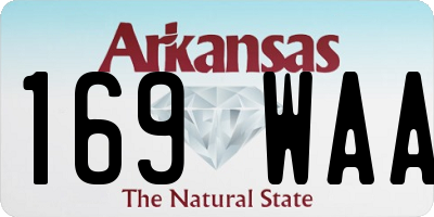AR license plate 169WAA