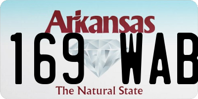 AR license plate 169WAB