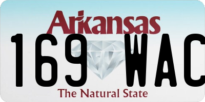 AR license plate 169WAC