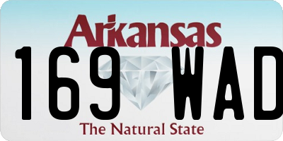 AR license plate 169WAD