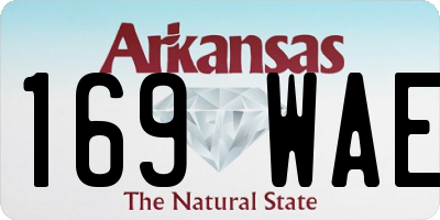 AR license plate 169WAE