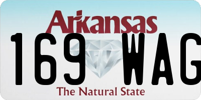 AR license plate 169WAG