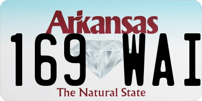 AR license plate 169WAI