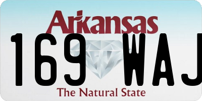 AR license plate 169WAJ