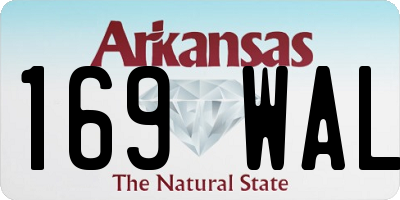 AR license plate 169WAL