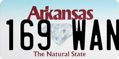 AR license plate 169WAN