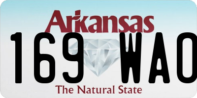 AR license plate 169WAO