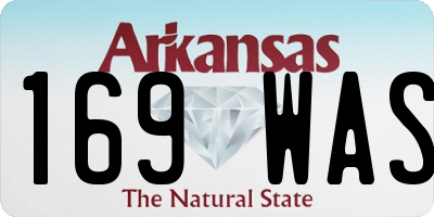 AR license plate 169WAS