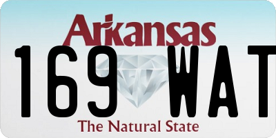 AR license plate 169WAT