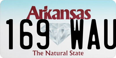 AR license plate 169WAU