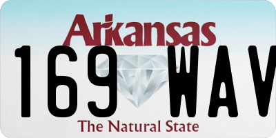 AR license plate 169WAV