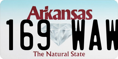 AR license plate 169WAW