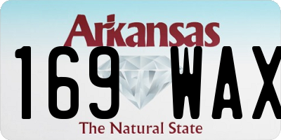 AR license plate 169WAX