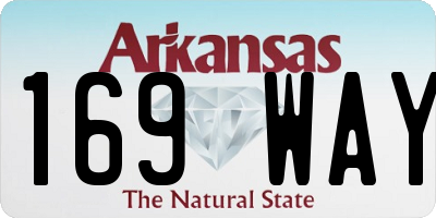 AR license plate 169WAY