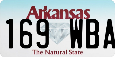 AR license plate 169WBA