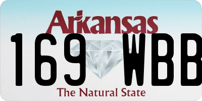 AR license plate 169WBB