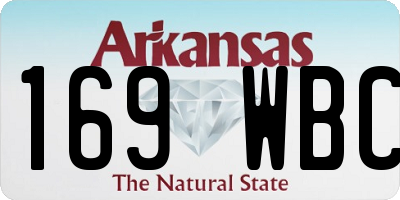 AR license plate 169WBC
