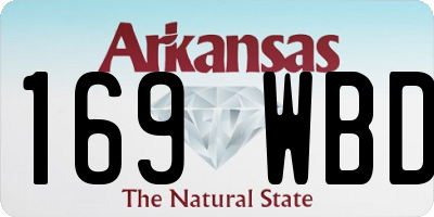 AR license plate 169WBD