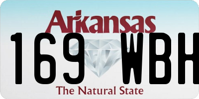 AR license plate 169WBH
