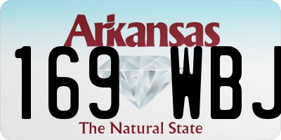 AR license plate 169WBJ