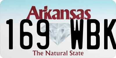AR license plate 169WBK