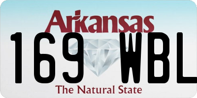 AR license plate 169WBL