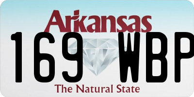 AR license plate 169WBP
