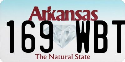 AR license plate 169WBT