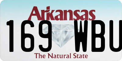 AR license plate 169WBU