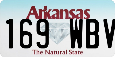 AR license plate 169WBV