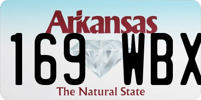 AR license plate 169WBX
