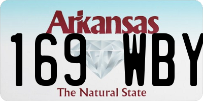 AR license plate 169WBY