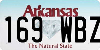 AR license plate 169WBZ