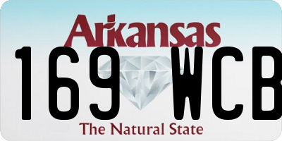 AR license plate 169WCB