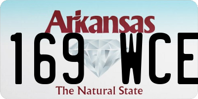 AR license plate 169WCE