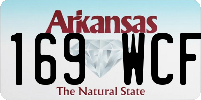 AR license plate 169WCF