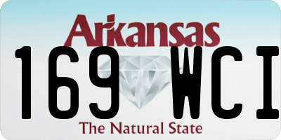 AR license plate 169WCI