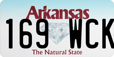 AR license plate 169WCK