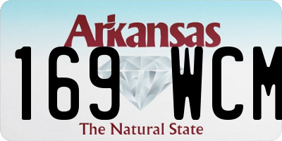 AR license plate 169WCM