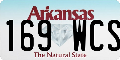 AR license plate 169WCS
