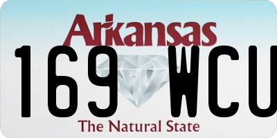 AR license plate 169WCU