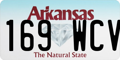AR license plate 169WCV