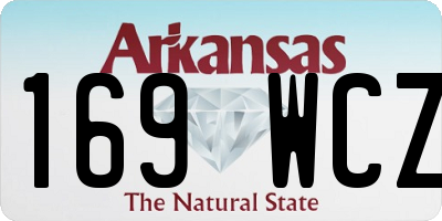 AR license plate 169WCZ