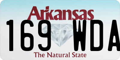 AR license plate 169WDA